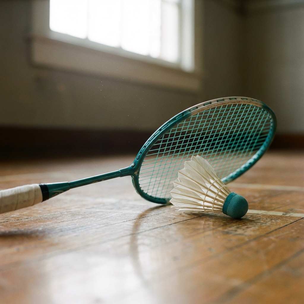 バドミントン ラケットとシャトル